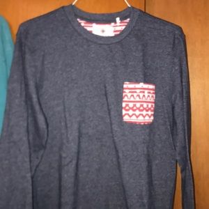 2 Long Sleeve Pattern Pocket Shirts